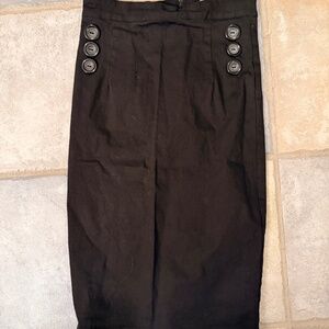 Collectif London Retro Pencil Skirt - Hilda Black  US size 8 Medium
